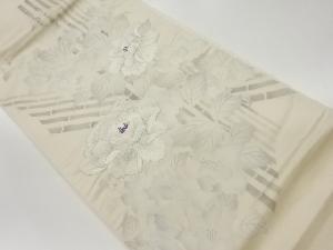 牡丹模様刺繍袋帯